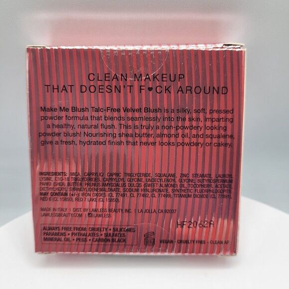 Lawless Make Me Blush Talc-Free Velvet Blush – Phoenix – New in Box - Picture 5 of 6